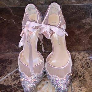 Betsey Johnson Champagne Colored Heels